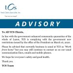 TCS Client Advisory